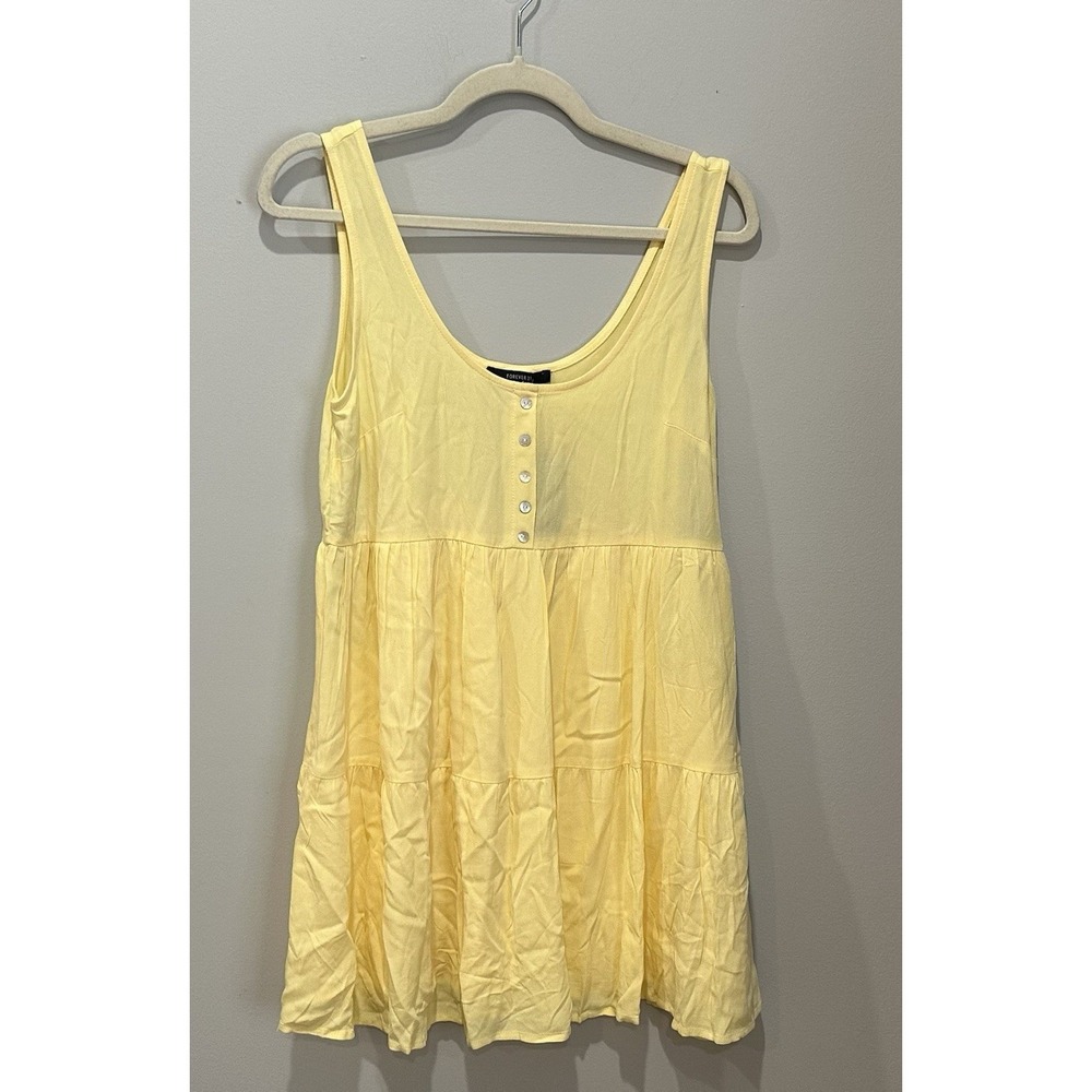 Forever 21 Y2K Babydoll Tank Lined Dress Size Small Beachy Feminine NWT